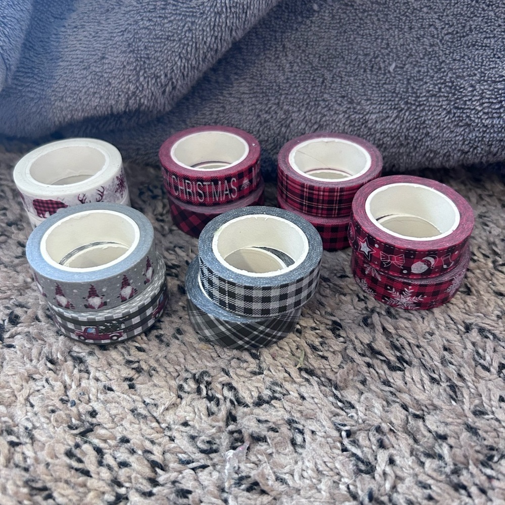 shindel  Decorative Christmas tape2”12 rolls make offer